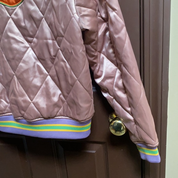 Classic Rock Couture Rising Sun Bomber Jacket Dusted Pink size M - Picture 14 of 17